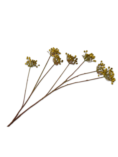 Silk-ka Bessentak Groen 106 cm zijde bloem met groene bessen - Vorspaget Home