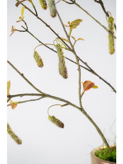 Silk-ka Alnus Tak Groen 113 cm zijde bloem - Vorspaget Home