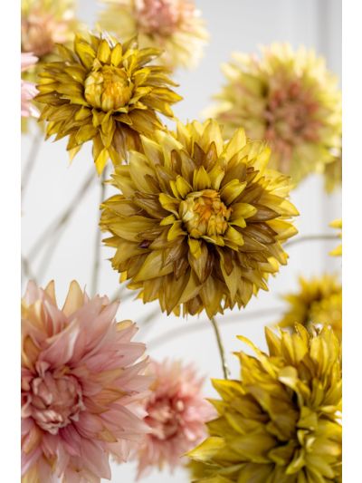 Silk-ka Dahlia Tak Groen Real Touch 82 cm zijde bloem - Vorspaget Home