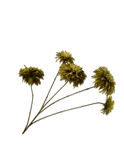 Silk-ka Dahlia Tak Groen Real Touch 91 cm zijde bloem - Vorspaget Home