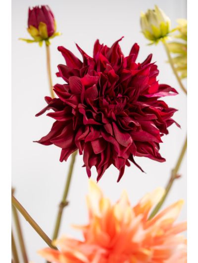 Silk-ka Dahlia Tak Paars Real Touch 81 cm zijde bloem - Vorspaget Home