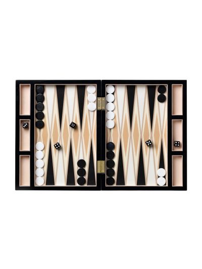 Printworks | Lacquered Backgammon | Black | Vorspaget Home