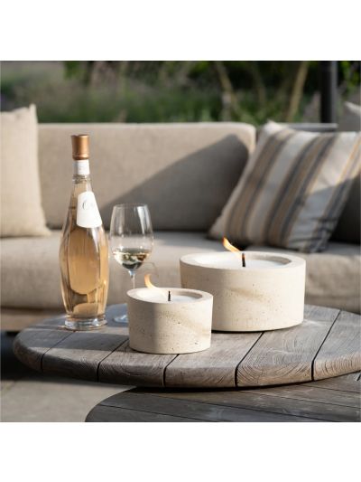Mon Dada Urban Outdoor Table Candle Ecru One size - Vorspaget Home