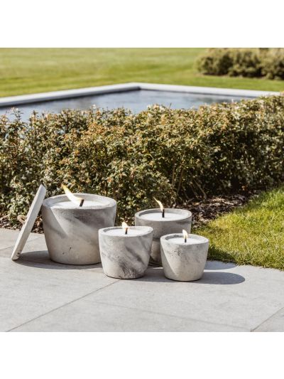 Mon Dada | Outdoor Urban Candle Small + deksel | Grey