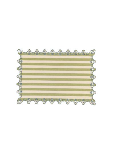 Borgo Delle Tovaglie Placemat Riga Capri Anice Delfino - Vorspaget Home