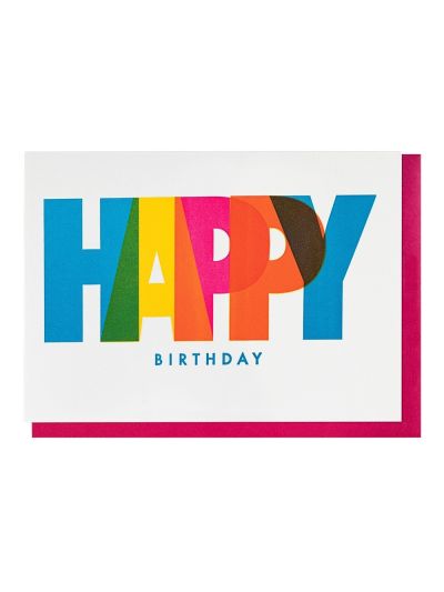 Archivist Wenskaart Happy Birthday by Pressing - Vorspaget Home