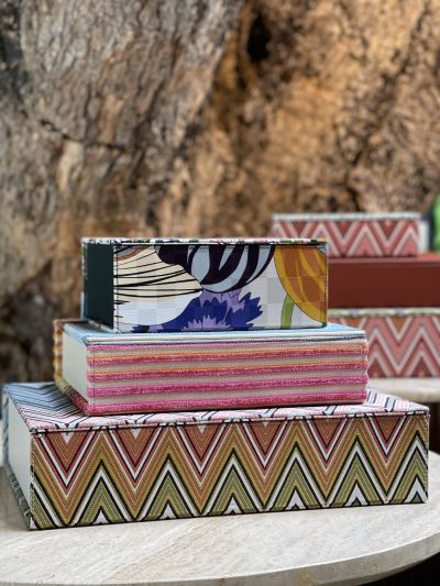 Bookbox Missoni Fabric Large Open