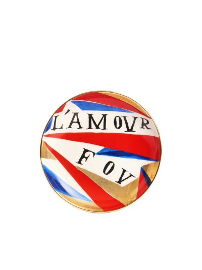 L'objet | Ruan Hoffman L'Amour Fou Plate|Red | Vorspaget Home