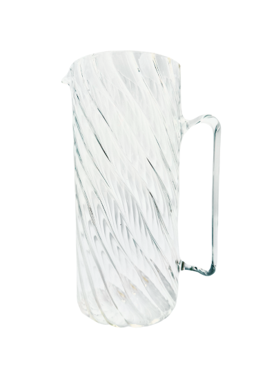 Murano Glass Serlio Gedraaide Karaf Transparant