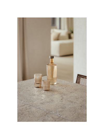Wedding Gift Z&S | Paveau | Waterglazen | Bells | Amber | 4 stuks