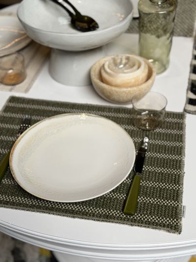 Vorspaget Home Placemat Outdoor Riga Wakame Groen - Vorspaget Home