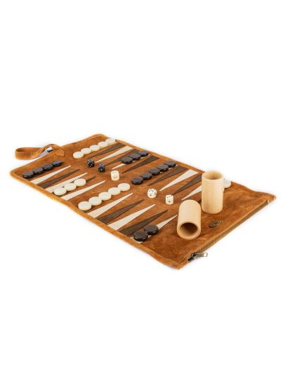 Manopoulos Travelsize Backgammon Yellow - Vorspaget Home