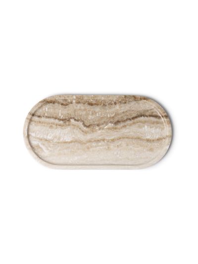 Marmer Tray Ovaal 40x20cm - Vorspaget Home