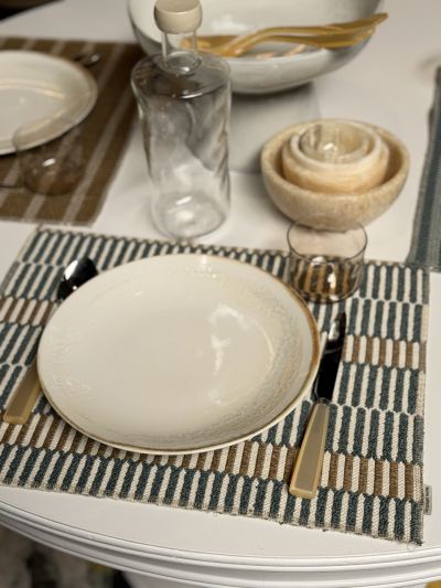 Vorspaget Home Placemat Outdoor Vida Teal Blauw/Peanuts - Vorspaget Home