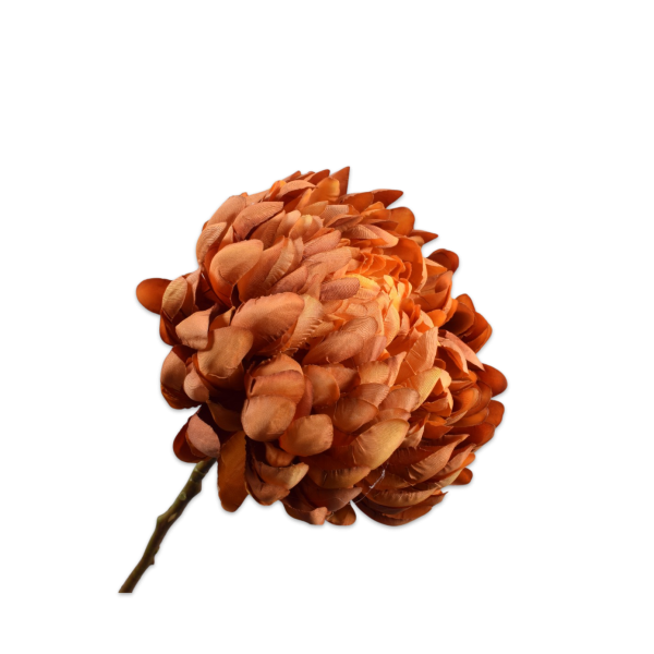 SILK-KA | Silk-ka | Chrysant Tak | Oranje/Bruin | 64cm