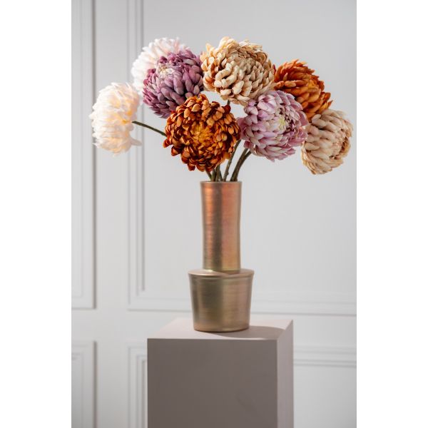 SILK-KA | Silk-ka | Chrysant Tak | Oranje/Bruin | 64cm