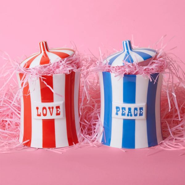 JONATHAN ADLER  | Jonathan Adler | Vice Love Canister | Rood