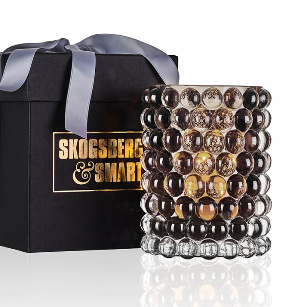 SKOGSBERG & SMART | Skogsberg & Smart | Waxinelichthouder | Boule | Large | Tobacco