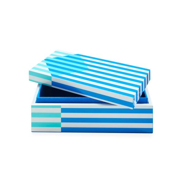 JONATHAN ADLER | Jonathan Adler | Copenhagen Lacquer Box | Small | Blauw