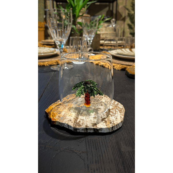 Waterglas | 3D | Palmboom
