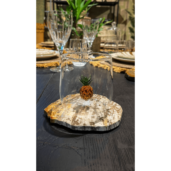Waterglas | 3D | Ananas