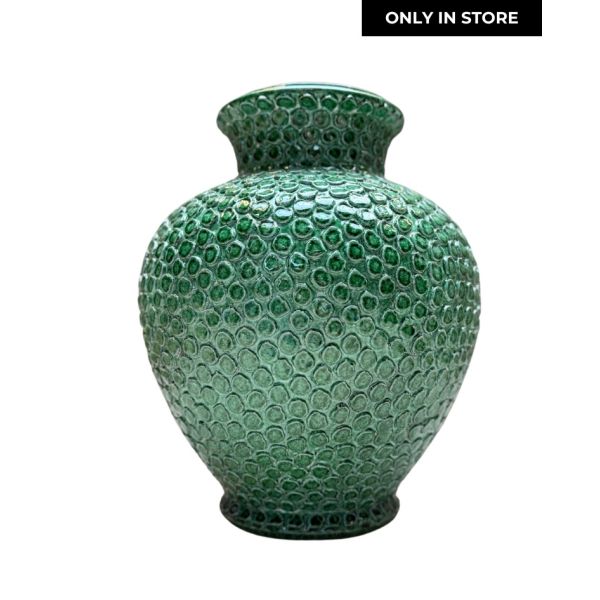 DOLFI | Dolfi | Keramieken Vaas | Green Dots | ONLY IN STORE