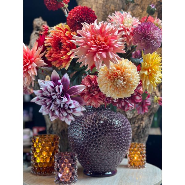 Silk-ka | Dahlia Tak | Geel| 65cm