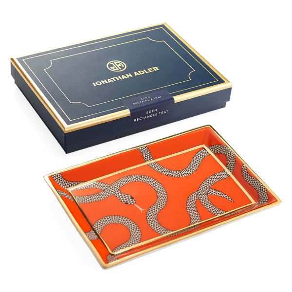 JONATHAN ADLER  | Jonathan Adler | Eden Rechthoek Tray | Orange