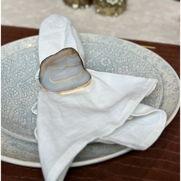 VORSPAGET HOME | Vorspaget Home | Servet ring | Agaat | Goud