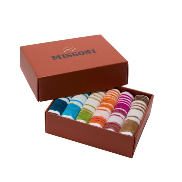 MISSONI HOME | Missoni Home | Set van 6 Face Towels | Fiammetta | 100