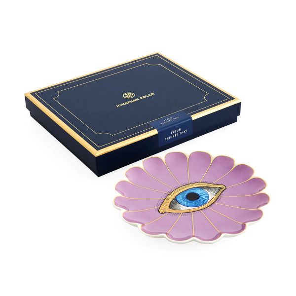 JONATHAN ADLER  | Jonathan Adler | Fleur Tray | Paars/blauw