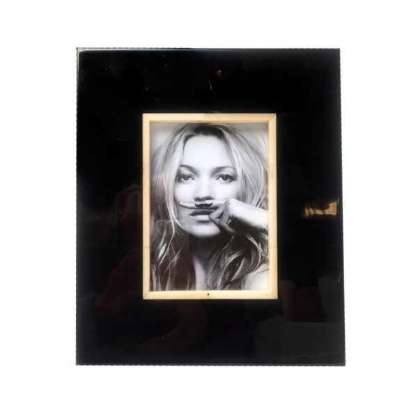 Fotolijst Sophia | Hoorn | Zwart/wit | 13x18cm
