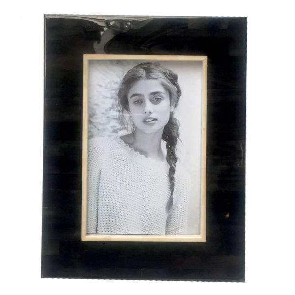 Fotolijst Sophia | Hoorn | Zwart/wit | 20x30cm