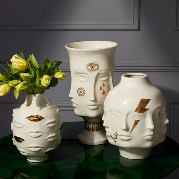 JONATHAN ADLER  | Jonathan Adler | Gilded Muse Gala Round Vase