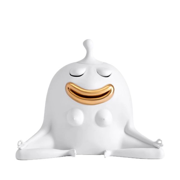 L'OBJET | L'objet | Haas Meditator Incense Burner | White & Gold