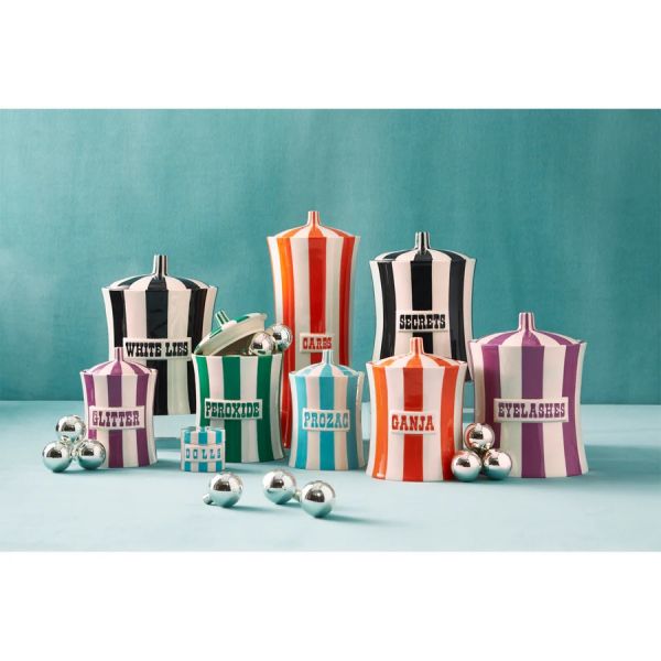 JONATHAN ADLER | Jonathan Adler | Vice Secrets Canister | Zwart