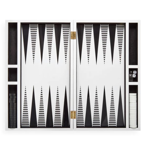 JONATHAN ADLER  | Jonathan Adler | Op Art Backgammon Set | Black/White