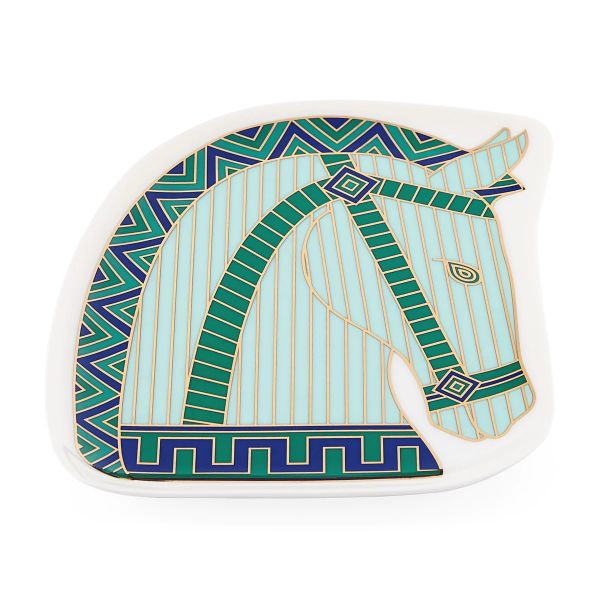 JONATHAN ADLER  | Jonathan Adler | Luxembourg Horse Tray | Groen/blauw 