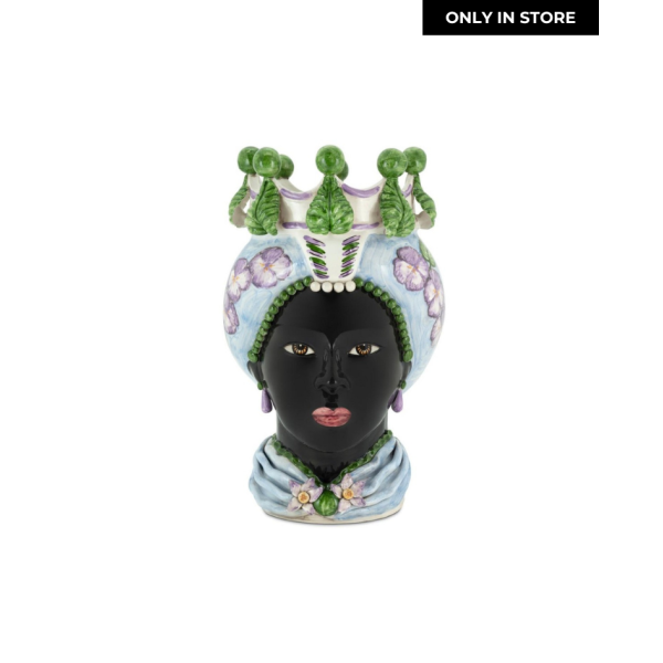 ABHIKA | Abhika | Moro Head Vaas | Lady Violet | ONLY IN STORE