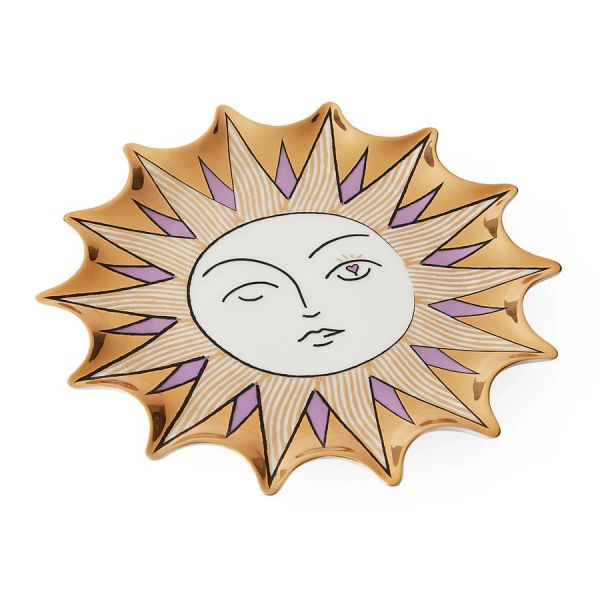 JONATHAN ADLER  | Jonathan Adler | Trinket Tray Muse Sun | Paars/goud