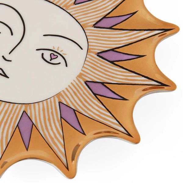 JONATHAN ADLER  | Jonathan Adler | Trinket Tray Muse Sun | Paars/goud