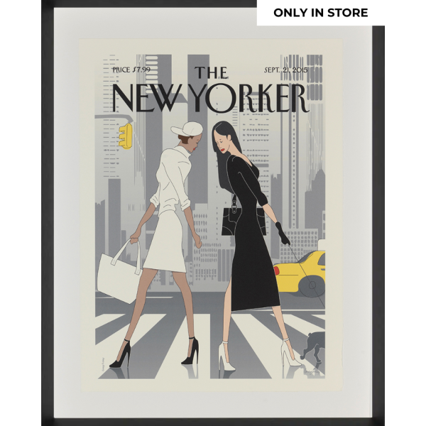 NEW YORKER COVERS | New Yorker | Print met lijst | Foley - Black White | Only in Store