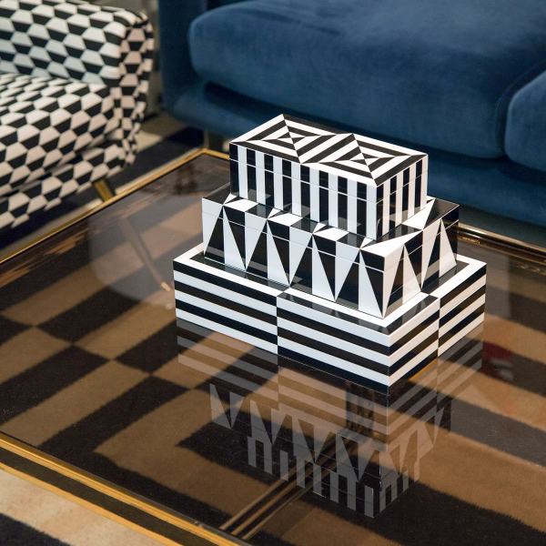 JONATHAN ADLER  | Jonathan Adler | Op Art Lacquer Box | Medium