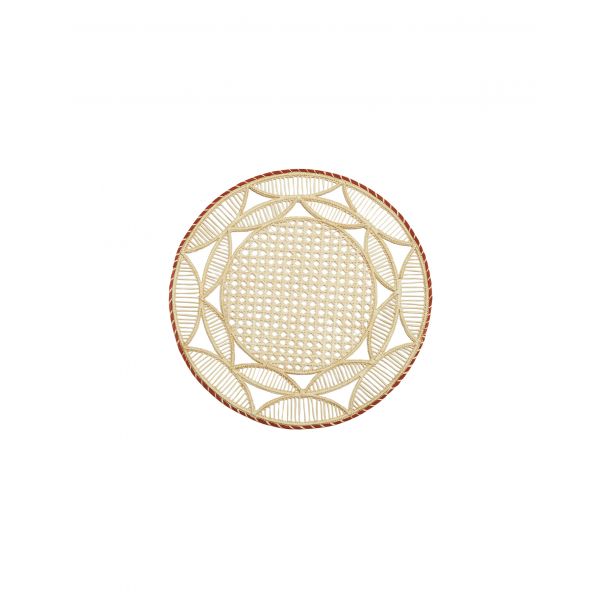 LA DOUBLE J | La Double J | Placemats Set van 2 | Raffia | Sol Brick