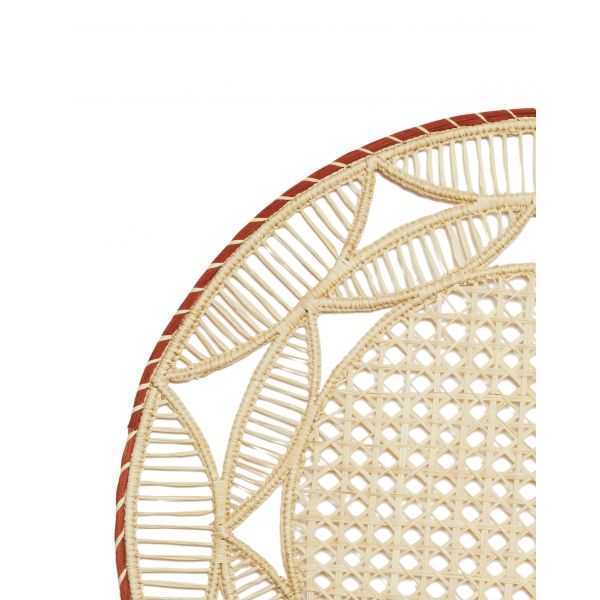 LA DOUBLE J | La Double J | Placemats Set van 2 | Raffia | Sol Brick