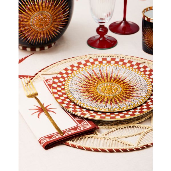 LA DOUBLE J | La Double J | Placemats Set van 2 | Raffia | Sol Brick