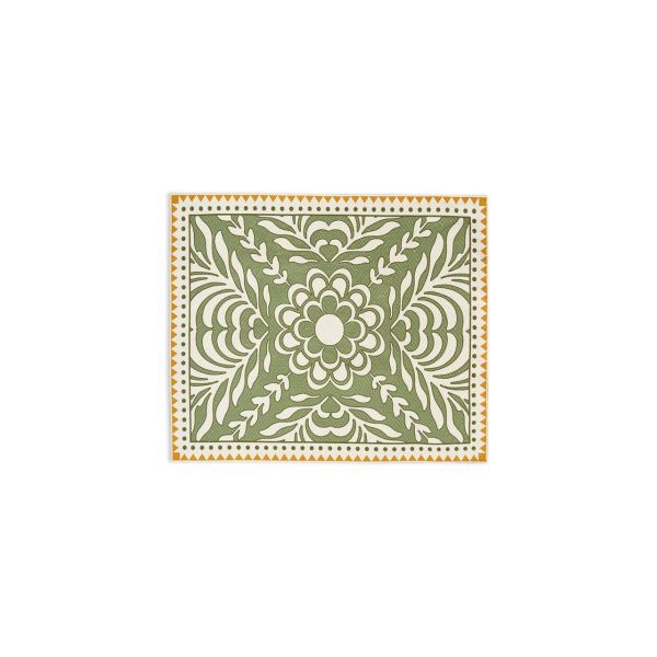 LA DOUBLE J | La Double J | Set van 2 placemats | Herringbone | Light Green