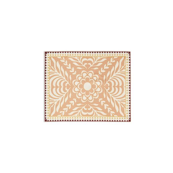 LA DOUBLE J | La Double J | Set van 2 Servetten | Herringbone | Antique Pink