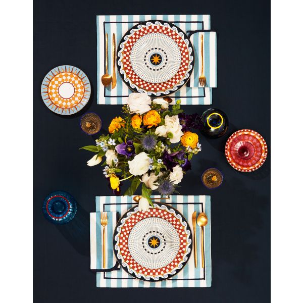 LA DOUBLE J  | La Double J | Placemat set van 2 | Riviera | Sky Blue