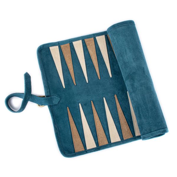 MANOPOULOS | Manopoulos | Oprolbare Backgammon Set | Blauw